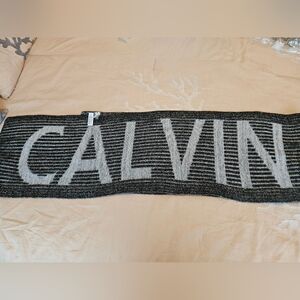 Calvin Klein Unisex Scarf Black/Gray NWOT